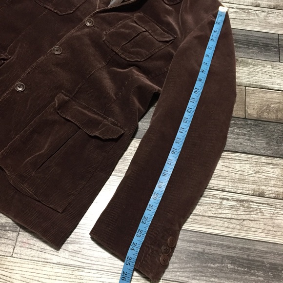 Joseph Abboud Corduroy Blazer Jacket Men’s M Brown Cotton Blend 3 Button - Picture 3 of 9